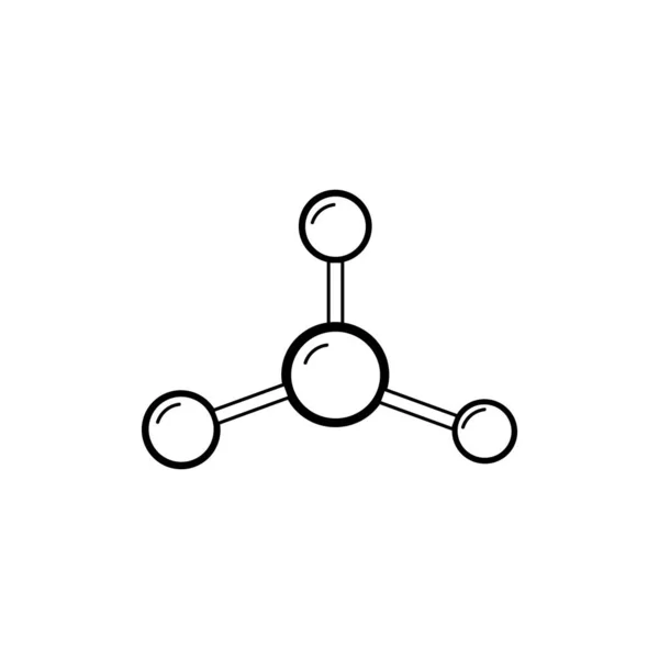 Molekül Symbol Auf Weißem Fon — Stockfoto