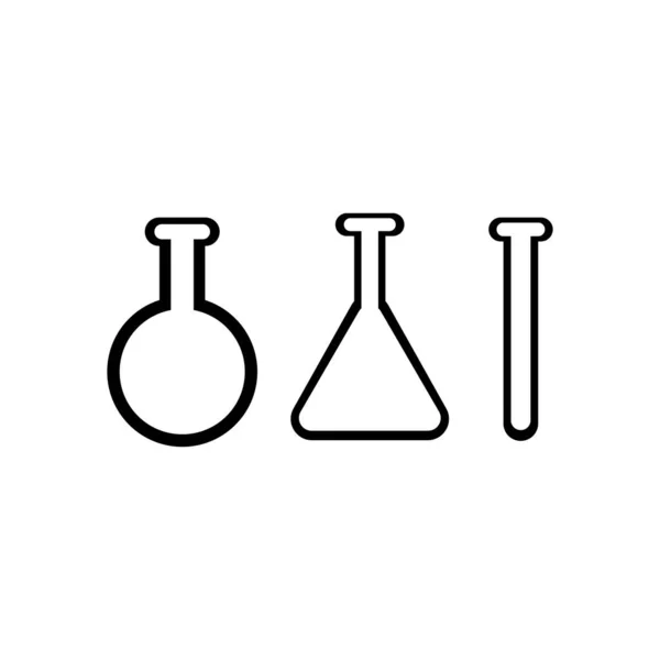 Boş test tüpleri simgeleri