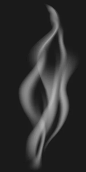 Gray smoke in black fon