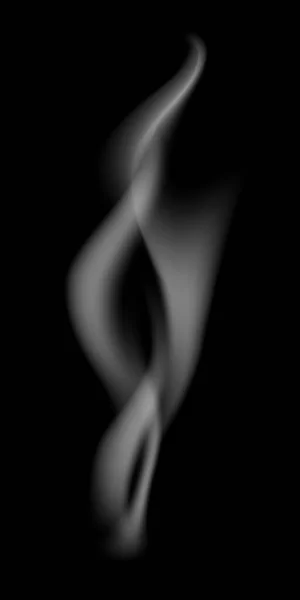 Gray smoke in black fon