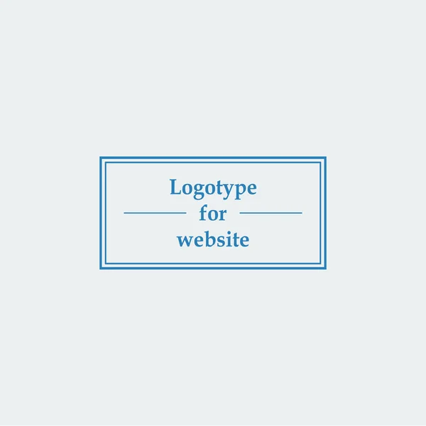 Web sitesi için mavi renkli logo