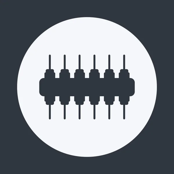 Microassemblage Van Weerstanden Pictogram Radiotechnologie — Stockfoto