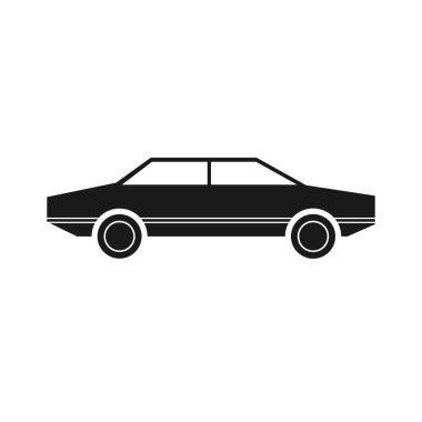 Basit bir sedan düz simge