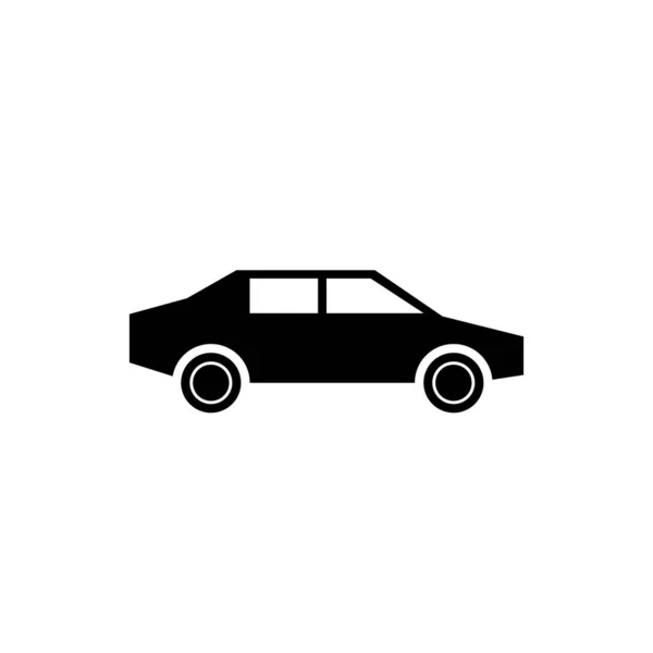 Une Voiture Simple Flat Icon — Photo