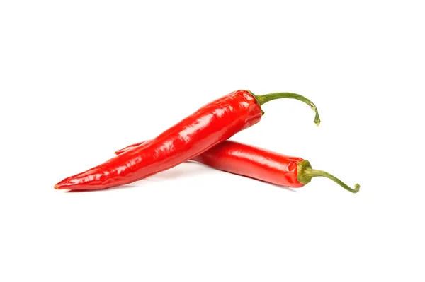 Isolated red hot peppers — Stock Photo, Image