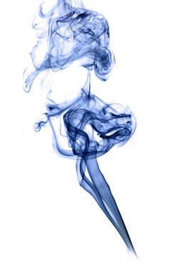 soyut duman üzerinde beyaz izole