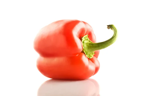 Крупный план изолированный Bell Pepper на белом фоне — стоковое фото