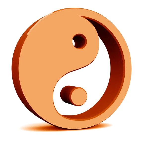 Yin yang elementen — Stockfoto