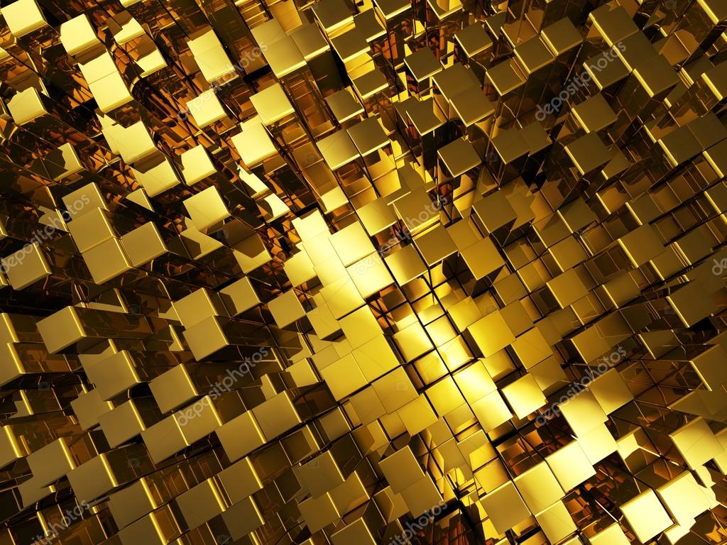 EARRINGS - THE GOLDEN CUBES