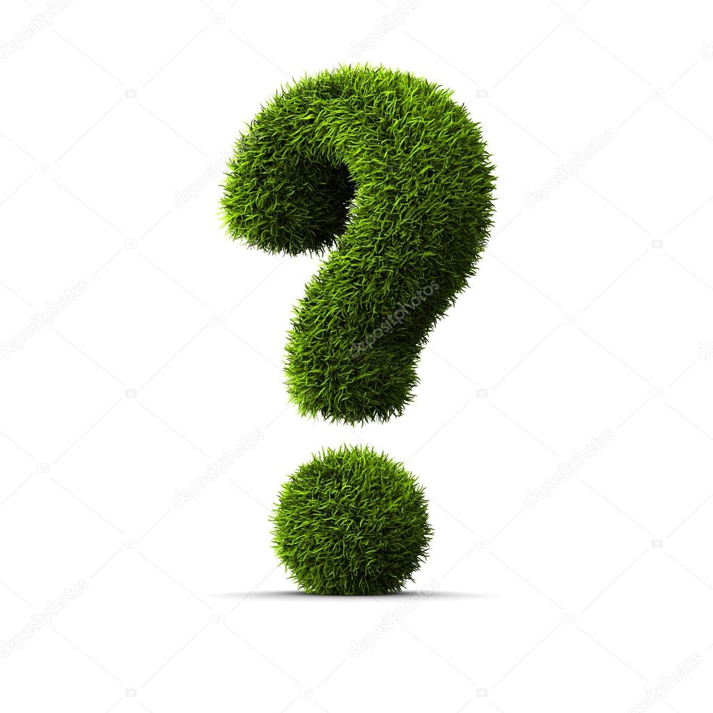 Grassed question symbol
