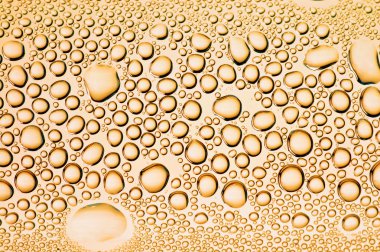 beautiful close-up drops on glass