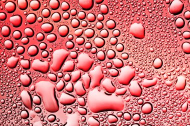 beautiful colorful drops on the glass