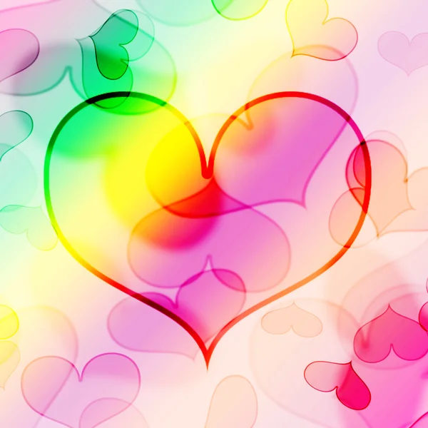 Beautiful heart shape background — Stock Photo, Image