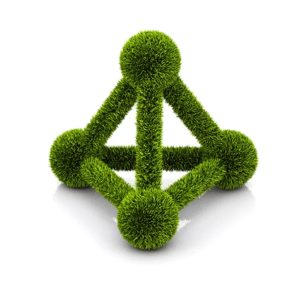 Symbol of ecological atom — Stock Photo, Image