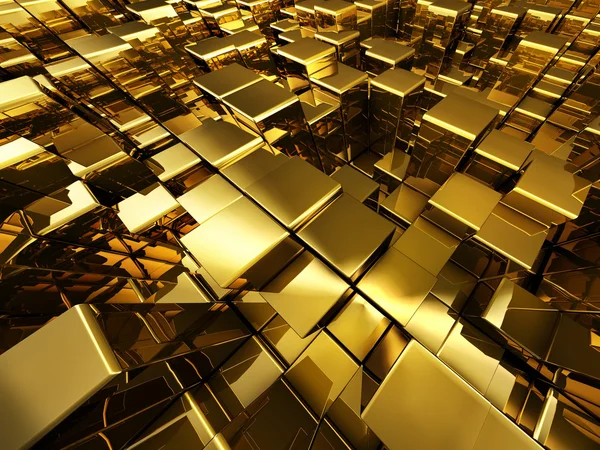 soyut altın küpleri arka plan
