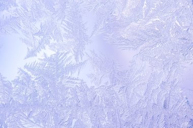 Buzlu don desenleri ile güzel Closeup kış renkli arka plan