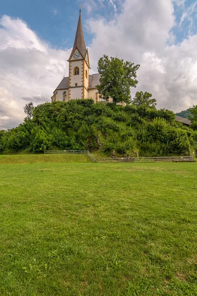 Maria Worth Austria August 2019 Beautiful Church Austrian Peninsula Maria — Stock Photo, Image