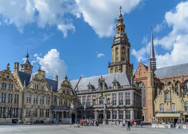 Place Principale Marché Veurne West Vlaanderen Belgique — Photo