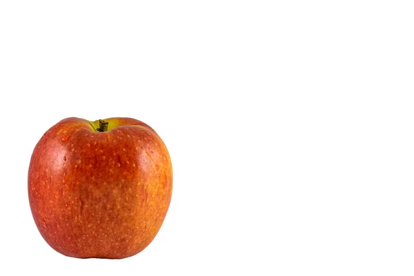 Fruta Manzana Roja Fresca Aislada Sobre Fondo Blanco —  Fotos de Stock