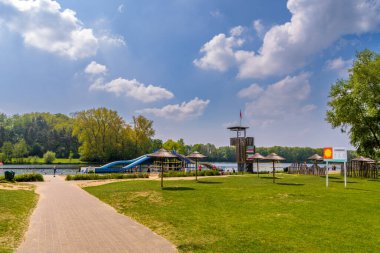 Gent, Belçika - 27 Nisan 2025: Belçika 'nın Gent kentindeki Blaarmeersen dinlenme alanı