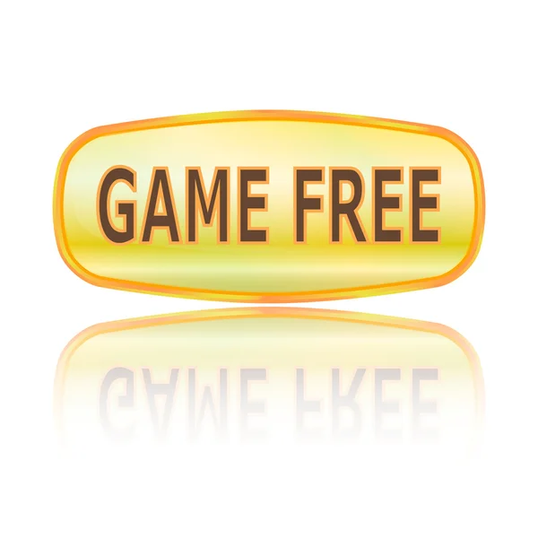 Knop spel gratis — Stockvector