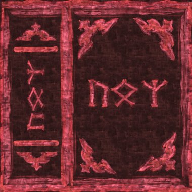 Rune sihirli kırmızı kitap