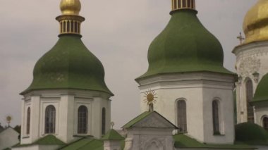 Kiev Sofya Kilisesi, Sofya Kiev, Dış, Katedral, Sağ İzleme, Altın Cupolas, Yeşil Çatılar