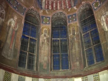 Bir kilise, Cemicircular Windows, kubbe, Mozaik 
