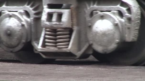 Roues de locomotive, Roues gros plan, Roues mobiles, Usine métallurgique de Donetsk 