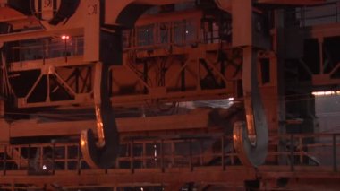 Ulaşım Turuncu Işık Metal Çerçeveler için Metal Kancalı Vinçler