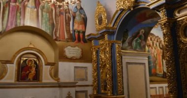 Duvar resimleri kilisede - sayısı içinde büyük kilise, varsayımı Kiev kutsal bakire Meryem Pechersk Lavra Kiev, Ukrayna.