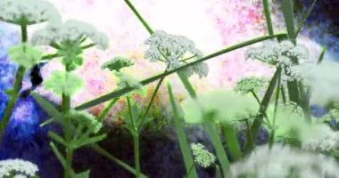 Çim yeşil dallar yaprakları çiçek bitkiler