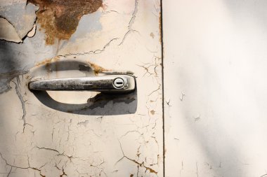 Eski metal demir paslı arka plan ve doku.