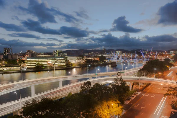 Brisbane nattlamporna. — Stockfoto