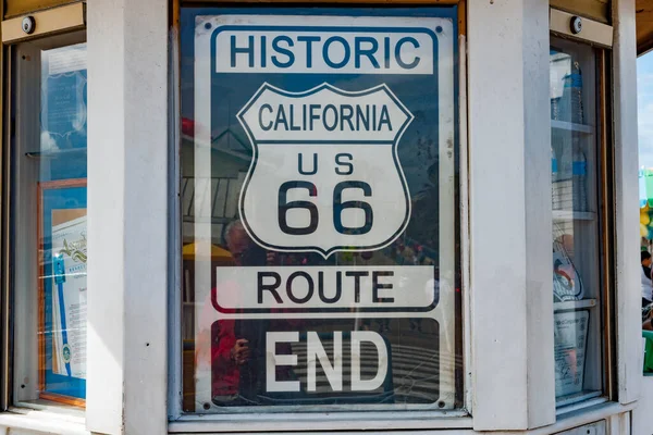 Los Angeles Abd Ekim 2015 Santa Monica Rıhtımında Yolun Batı — Stok fotoğraf