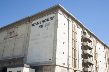 Los Angeles ABD - 7 Ekim 2015; Los Angeles Limanı 'ndaki eski depo no: 1