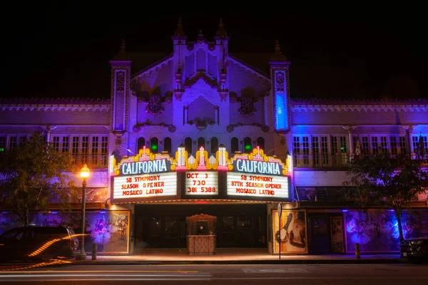 San Bernardino Eua Outubro 2015 Cena Noturna Teatro Das Artes — Fotografia de Stock