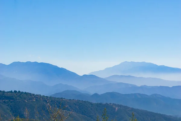 Blue Mountain Landscape Backdrop Tiered Tones — Stock Photo, Image