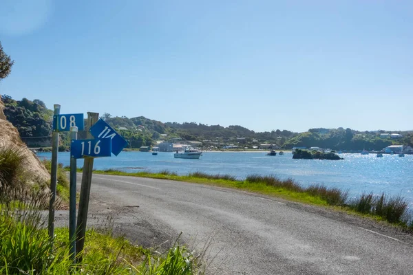 Oban Stewart Island Nova Zelândia Novembro 2020 Estrada Redor Costa — Fotografia de Stock