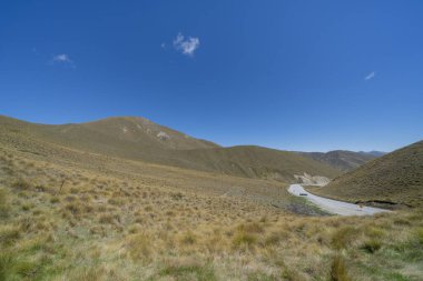 Lindis 'in Güney Adası Yeni Zelanda' daki manzarası.