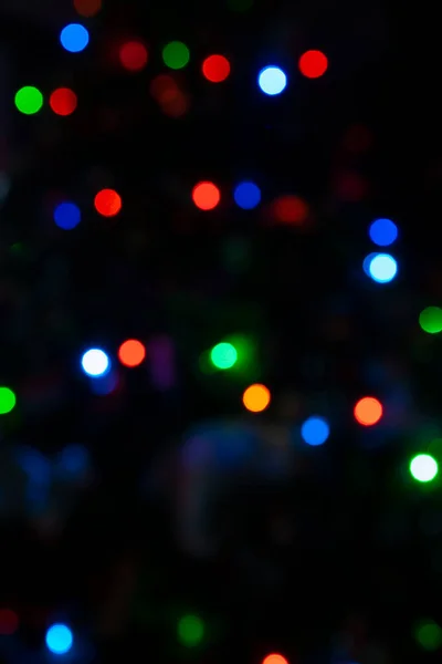Εορταστική Αίσθηση Του Defocused Χρωματιστά Φώτα Για Υπόβαθρα Αφηρημένη Χρήση — Φωτογραφία Αρχείου