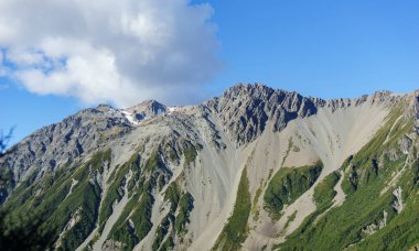 Güney Alpleri, Yeni Zelanda 'da dağlar kaydıkça yamaçlar kayıyor..