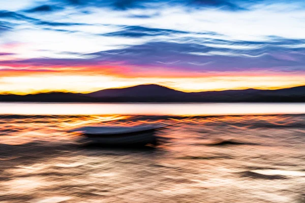 Bunte Küste Evokativ Wellig Faszinierend Impressionistischen Malerischen Stil Bild Morgenlicht — Stockfoto