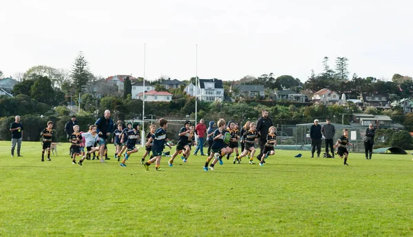 Auckland New Zealand July 2014 Two Teams Junior Rugby Players — Stock Photo, Image