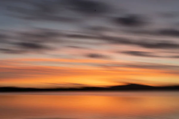 Abstrakter Hintergrund Tauranga Goldene Stunde Morgenlicht Über Waimapu Mündung Bucht — Stockfoto