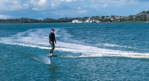 Auckland Yeni Zelanda Haziran 2021 Auckland Limanı Stanley Körfezi Ndeki — Stok fotoğraf