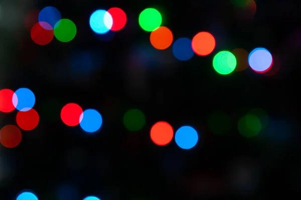 Αφηρημένα Χρώματα Μοτίβο Χριστουγεννιάτικα Φώτα Πολύχρωμο Bokeh Defocused Αφηρημένο Μοτίβο — Φωτογραφία Αρχείου