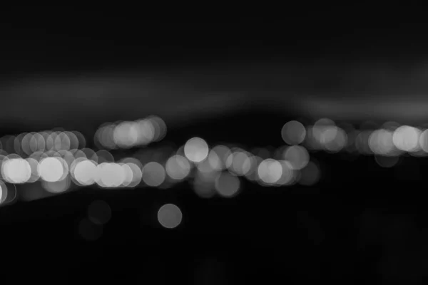 Escuridão Luz Abstrato Cidade Luzes Círculos Luzes Contra Fundo Escuro — Fotografia de Stock
