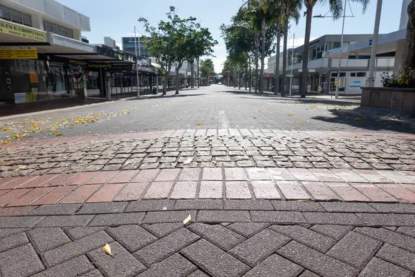 Tauranga New Zealand August 2021 Empty Deserted City Street Due — Stock Photo, Image