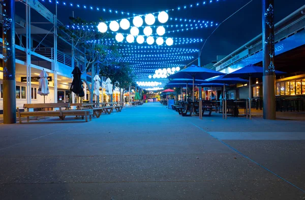 Tauranga Nova Zelândia Setembro 2021 City Wharf Street Jantando Tranquila — Fotografia de Stock